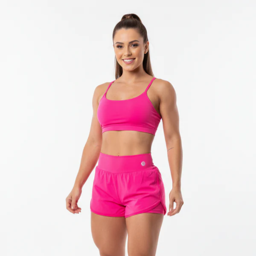 Conjunto Short Duplo + Top com Bojo Removível